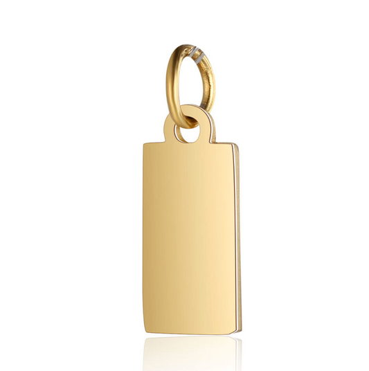 Gravierbarer Etikett Charm Klein