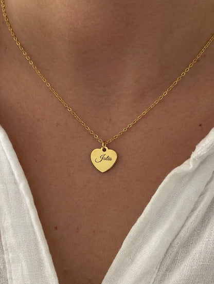 Gravierbare Herz Kette